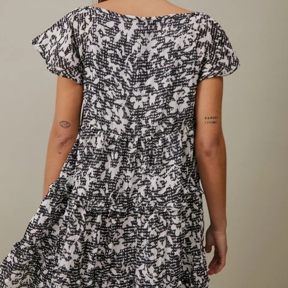 Urban Outfitters Bea Gingham Floral Mini Dress Size XS - Picture 7 of 13